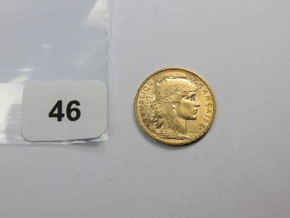 Monnaie or - 20 Francs Coq 1908 SUP