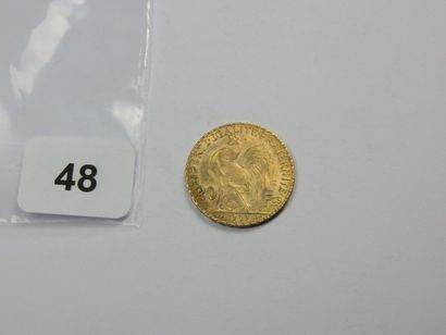 Monnaie or - 20 Francs Coq 1909 SUP