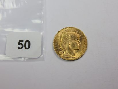 Monnaie or - 20 Francs Coq 1910 SUP