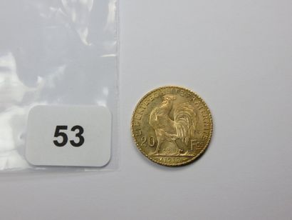 Monnaie or - 20 Francs Coq 1912 SUP