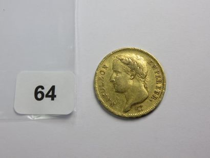 Monnaie or - 40 Francs Napoléon Ier tête...