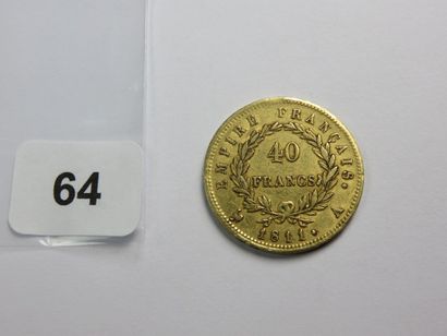 Monnaie or - 40 Francs Napoléon Ier tête...