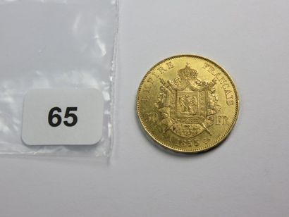 Monnaie or - 50 Francs Napoléon III tête...