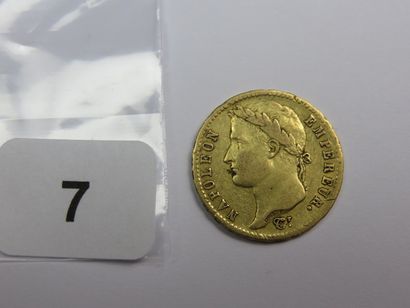 Monnaie or - 20 Francs Napoléon Ier tête...