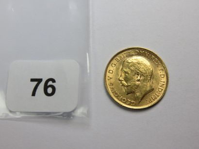 Monnaie or - Grande-Bretagne - 1/2 souverain...