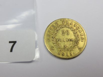 Monnaie or - 20 Francs Napoléon Ier tête...
