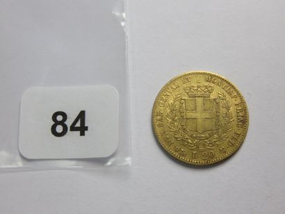 Monnaie or - Maison de Savoie - 20 Lire Victor...