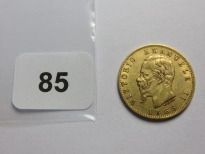 Monnaie or - Italie - 20 Lire Victor Emmanuel...