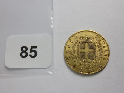Monnaie or - Italie - 20 Lire Victor Emmanuel...