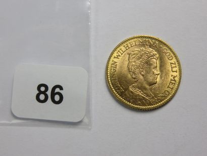 Monnaie or - Pays-Bas - 10 Gulden (10 Florins)...