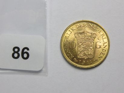 Monnaie or - Pays-Bas - 10 Gulden (10 Florins)...