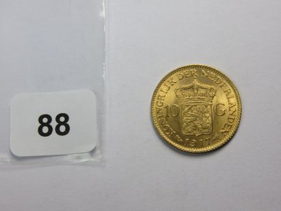 Monnaie or - Pays-Bas - 10 Gulden (10 Florins)...