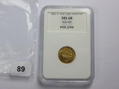 Monnaie - Pologne - 10 Zlotych ND (1925)...