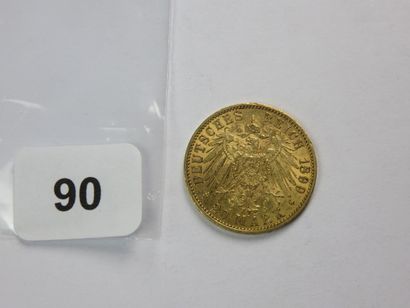 Monnaie or - Prusse - 20 Mark Guillaume II...