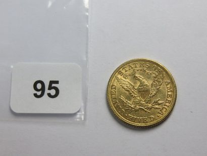 Monnaie or - USA - 5 Dollars Liberty 1882...