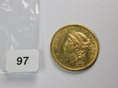 Monnaie or - USA - 20 Dollars Liberty 1872...