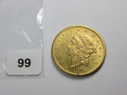 Monnaie or - USA - 20 Dollars Liberty 1876...