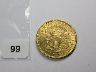 Monnaie or - USA - 20 Dollars Liberty 1876...