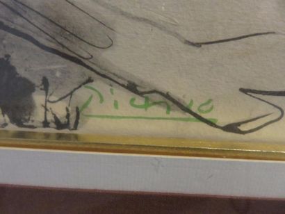 PICASSO Pablo, d'apres
HOMME A LA CHEVRE
héliogravure...