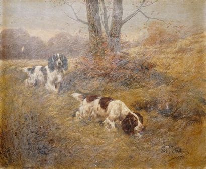PETIT EUGENE, 1839-1886
DEUX CHIENS DE CHASSE
huile...