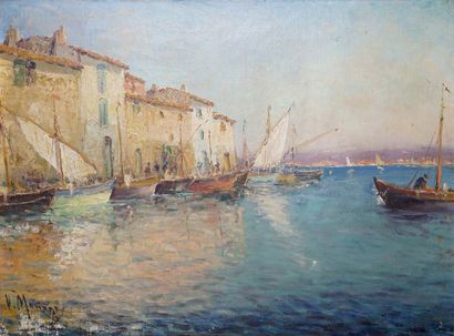MANAGO Vincent, 1880-1936
BARQUES ET MAISONS...