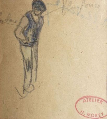 MORET HENRY, 1856-1913
PAYSAN AU BERET
dessin...