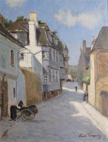 TURPIN PAUL, 1868-1960
RUELLE A LA CHARRETTE
huile...