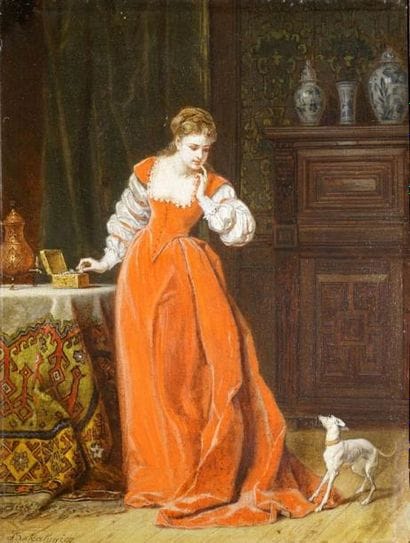 BAKALOWICZ LADISLAUS, 1833-1903
DAME A LA...