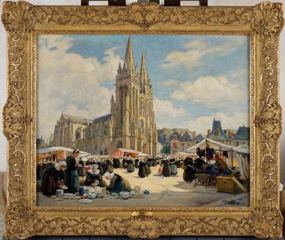 BARNOIN Henri, 1882-1940
MARCHE A QUIMPER...