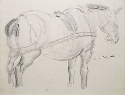 BELAY Pierre de, 1890-1947
CHEVAL DE TRAIT,...