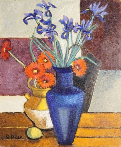 DOYE COLETTE, NEE EN 1933
FLEURS AU VASE...
