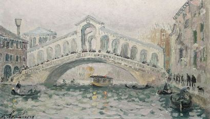 HAMBOURG André, 1909-1999
BRUME AU RIALTO,...