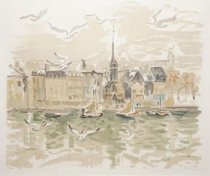 HAMBOURG André, 1909-1999
HONFLEUR, LE VIEUX...