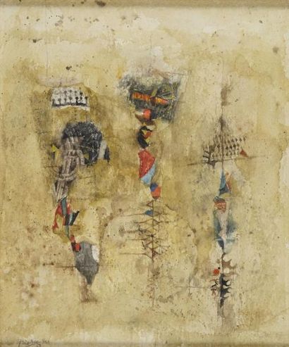 FRIEDLAENDER Johnny, 1912-1992
TOTEMS, 1958
aquarelle...