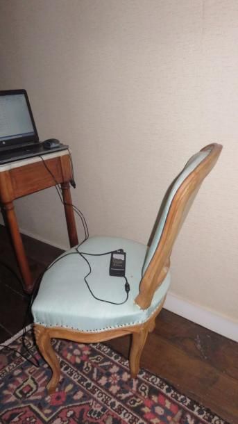 Paire de chaises en hêtre en hêtre mouluré...