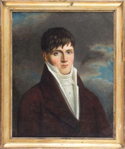 ÉCOLE FRANÇAISE VERS 1820
Portrait de jeune...