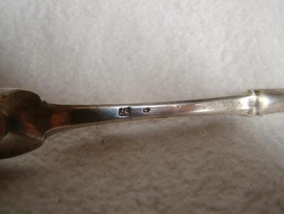 Cuiller à moelle en argent dans un écrin....