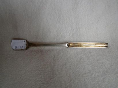 Cuiller à moelle en argent dans un écrin....