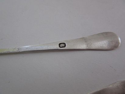 Paire de salerons en argent, intérieur en...