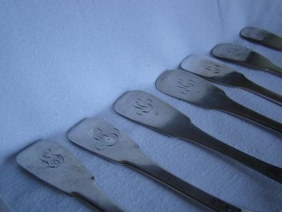 Ensemble formant six couverts de table en...
