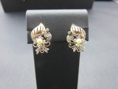 Paire de boucles d'oreilles or rose 750 millièmes...