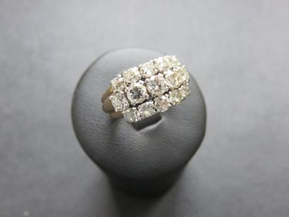 Bague or jaune 750 millièmes et platine??...