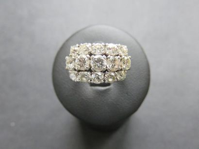 Bague or jaune 750 millièmes et platine??...