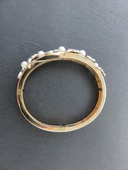Bracelet or jaune 750 millièmes composé de...