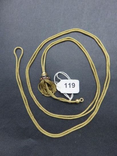 Collier napoléonien, maille ronde, orné d'un...