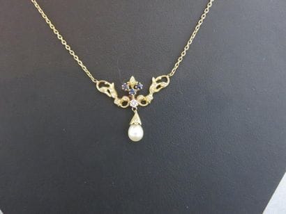 Chaine or jaune 750 millièmes, maille forcat,...