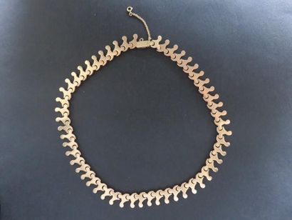 Collier années 40 or jaune 750 millièmes,...