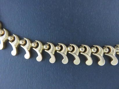 Collier années 40 or jaune 750 millièmes,...