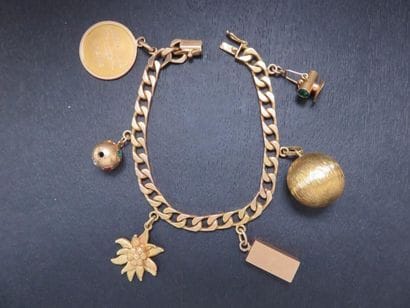 Bracelet maille gourmette massive or jaune...