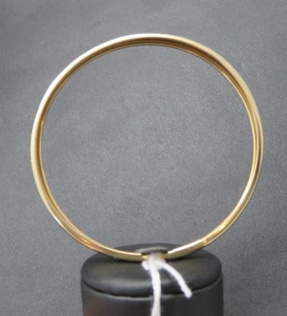 Bracelet jonc or jaune 750 millièmes, fort...